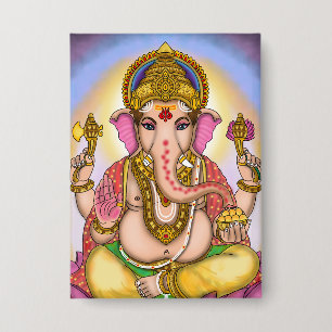 Badge Boutons Designer Lord Ganesha