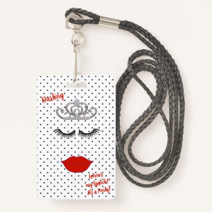 Badge BRIDE & CO Tiara Party Entrée VIP Pass Party