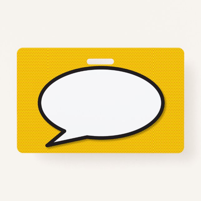 Badge Bulle de bande dessinée Pop Art (Devant)