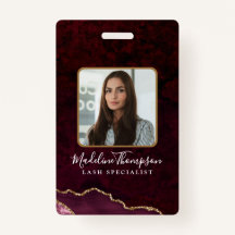 Burgundy Gold Agate Marble Business Company ID