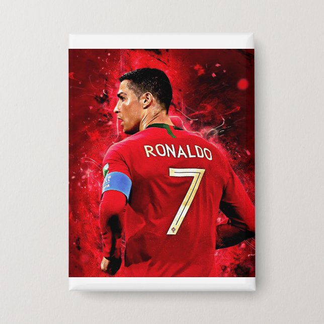 Badge button designed for CR7 fan. (Recto)