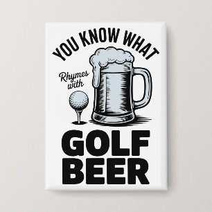 Badge Cadeau de golfeur de bière drôle humour de bière g