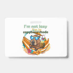Badge cadeau drôle pour les amoureux de capybaras ,capyb