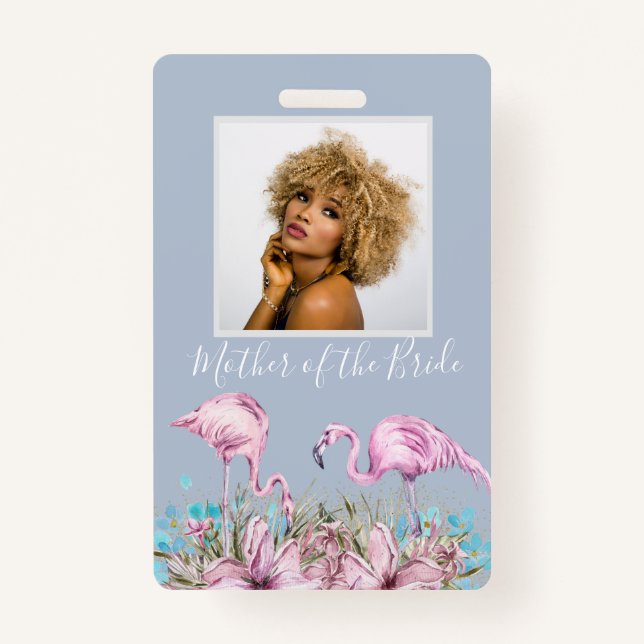 Badge Cadeaux de PLANIFICATION pour mariée - Thème Flama (Devant)