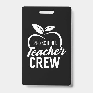 Badge Cadeaux Enseignant | Équipe d'enseignants de mater