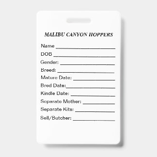 Badge Cage Tag