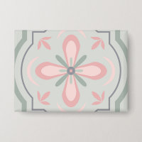Carreaux Floraux Pastel Vert