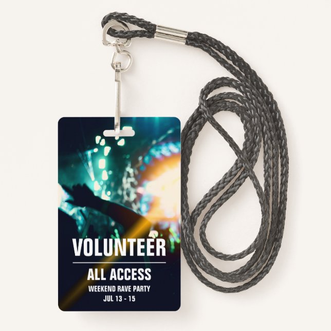 Badge Carte d'accès au Concert Pass (Devant avec lanière)