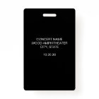 Carte de concert moderne personnalisée VIP All Acc