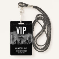 Carte de concert personnalisée VIP All Access Pass