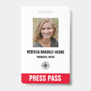 Badge CARTE DE PRESSE ÉVÉNEMENT SPÉCIAL - Photo I.D.
