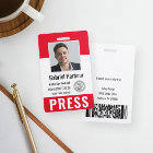 Carte de presse personnalisée avec photo et logo