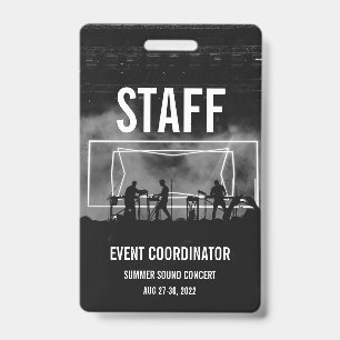 Badge Carte de spectacle VIP All Access Pass - Personnel
