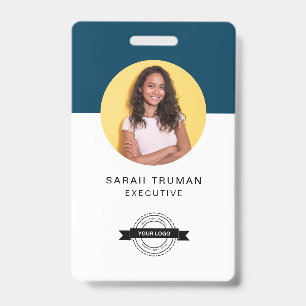 Badge Carte d'employé d'entreprise personnalisée minimal