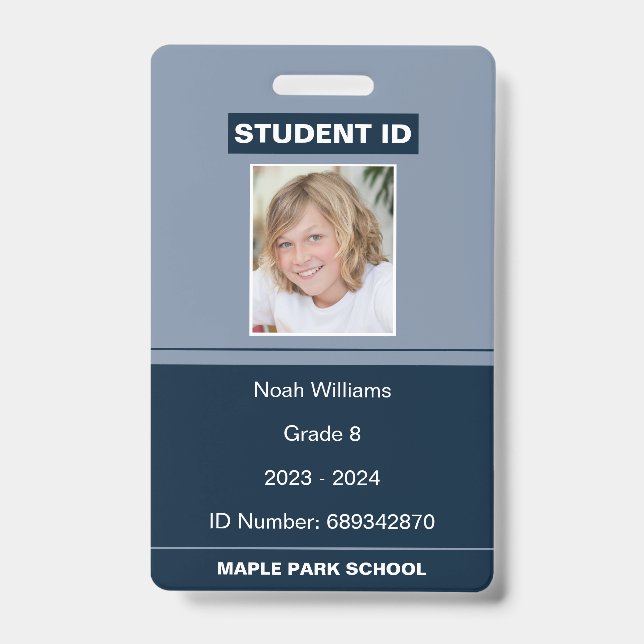 Badge Carte d'étudiant de l'école de photographie modern (Avant)