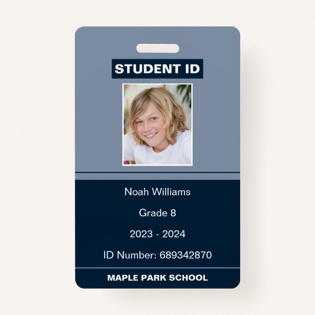Badge Carte d'étudiant de l'école de photographie modern (Devant)