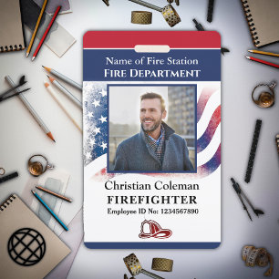 Badge Carte d'identité avec photo d'employé du service d