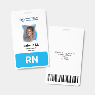 Badge Carte d'identité avec photo pour les employés d'un