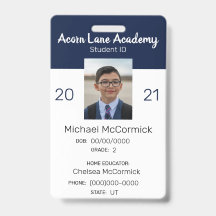 Carte d'identité de l'élève de la Marine Propre