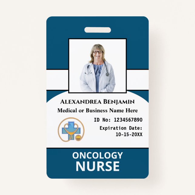 Badge Carte d'identité de l'employé de l'hôpital (Devant)