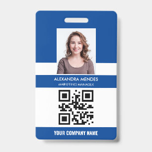 Badge Carte d'identité de l'employé d'entreprise avec no