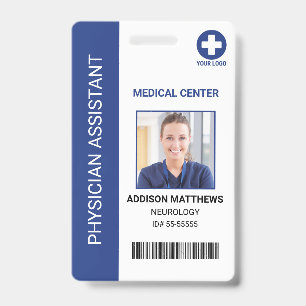 Badge Carte d'identité de l'employé médical de l'hôpital