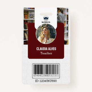 Badge Carte d'identité de l'enseignant | Carte d'identit
