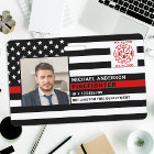 Carte d'identité de pompier personnalisée avec pho