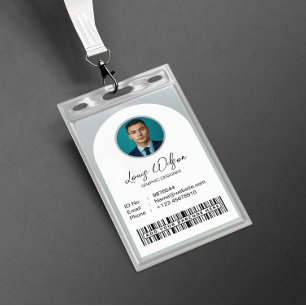 Badge Carte d'identité d'employé personnalisable