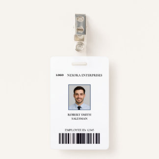 Badge Carte d'identité d'employé personnalisée | NOM DE 