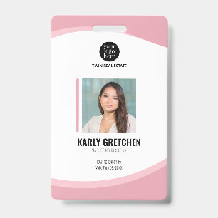 Badge Carte d'identité d'entreprise moderne personnalisé