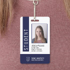Carte d'identité d'étudiant de l'université modern