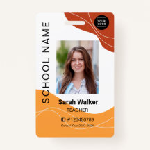 Carte d'identité d'un employé ou d'un étudiant jau