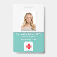 Carte d'identité employé hôpital professionnel méd