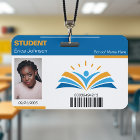 Carte d'identité étudiante Bleue & Orange pour éco
