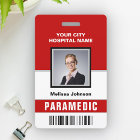 Carte d'identité médicale d'urgence avec nom et ph
