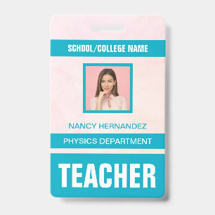 Badge Carte d'identité minimaliste moderne pour enseigna