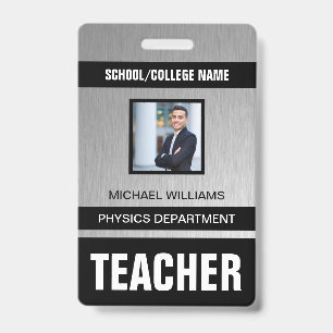 Badge Carte d'identité minimaliste moderne pour enseigna