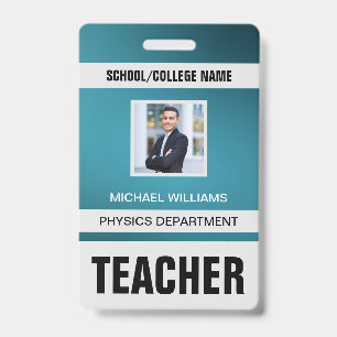 Badge Carte d'identité minimaliste moderne pour enseigna
