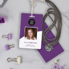 Carte d'identité moderne logo personnalisé photo c