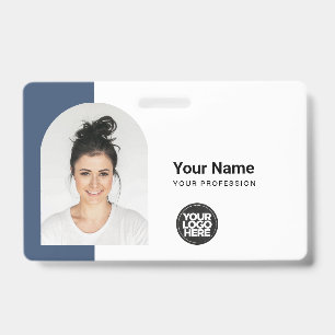 Badge Carte d'identité moderne personnalisée avec simple