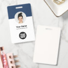 Carte d'identité moderne personnalisée pour employ