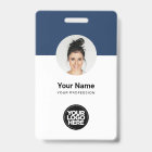 Carte d'identité moderne personnalisée pour employ