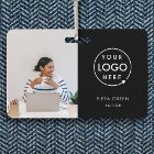 Carte d'identité noire | Employé minimaliste d'ent