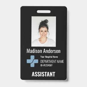 Badge Carte d'identité personnalisée d'employé d'hôpital