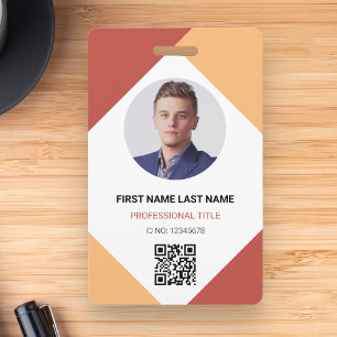 Badge Carte d'identité personnalisée pour employés avec