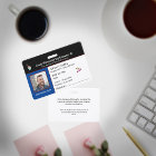 Carte d'identité personnalisée pour employés avec 