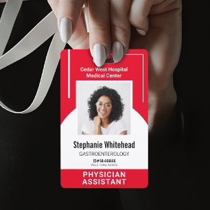 Badge Carte d'identité personnalisée pour employés médic