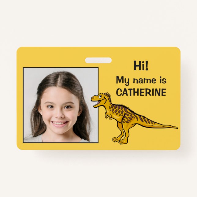Badge Carte d'identité personnalisée pour enfants photo  (Devant)