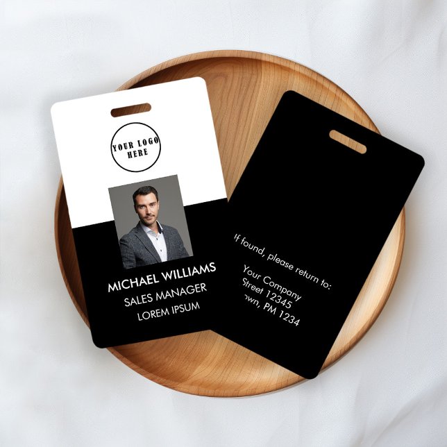 Badge Carte d'identité photo de l'employé (Créateur téléchargé)